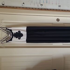 Donna Ricco New York Black White Maxi Dress S